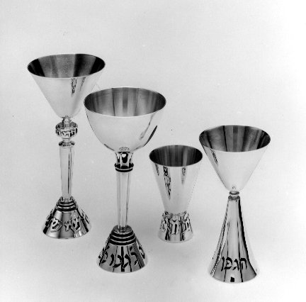 Photograph of Kiddush Cups